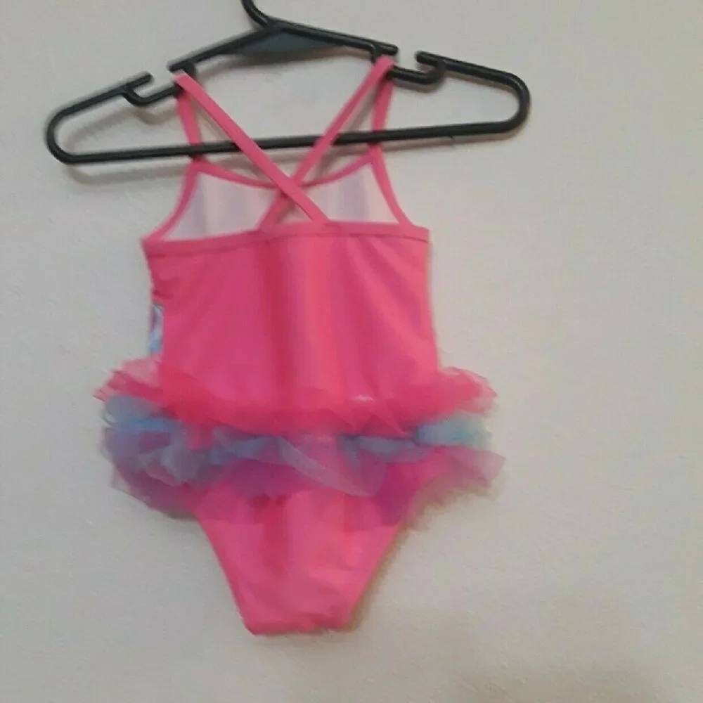 Pink Unicorn Swimsuit with Tulle Skirt